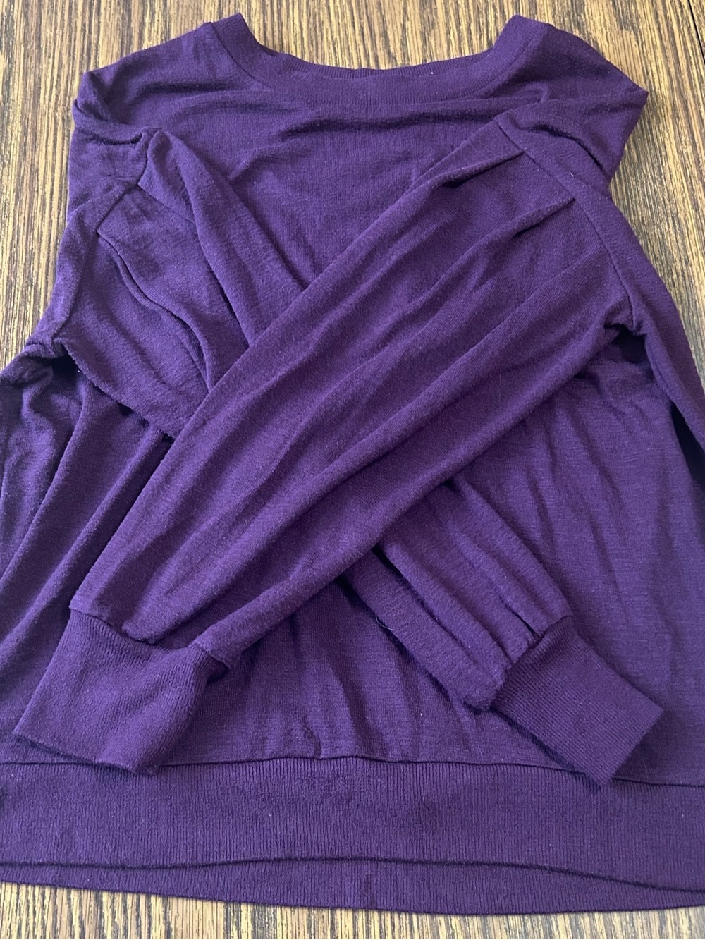 GAP Women's Deep Purple Crewneck Sweater
